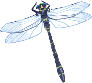 Painterly Scenic Dragonfly